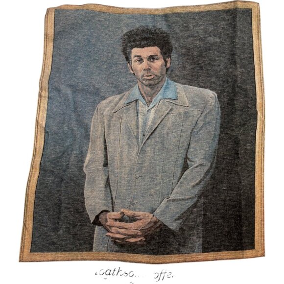 Vintage 1993 Seinfeld The Kramer 1993 XL Shirt USA Single Stitch Offensive Brute - Picture 4 of 10